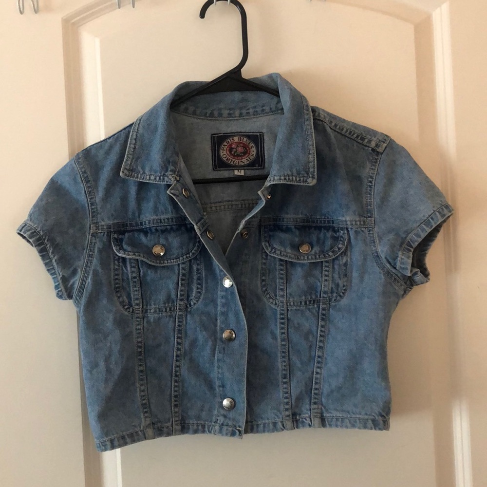 Cropped Denim Top